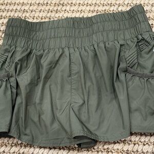 Olive Green Women's Shorts